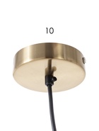 Светильник подвесной 13193/1, 1хE27, 40 Вт, бронза/чёрный - фото 68180962