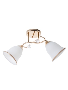 Люстра 13210/2, 2хE27, 40 Вт, белый/золото