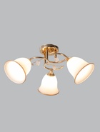 Люстра 13210/3, 3хE27, 40 Вт, белый/золото  (артикул 10975984)  большой выбор товаров оптом и в розницу по низким ценам с доставкой