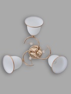 Люстра 13210/3, 3хE27, 40 Вт, белый/золото  (артикул 10975984)  большой выбор товаров оптом и в розницу по низким ценам с доставкой