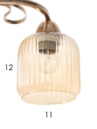 Люстра 20133/3, 3хE27, 60 Вт, золото - фото 809459119