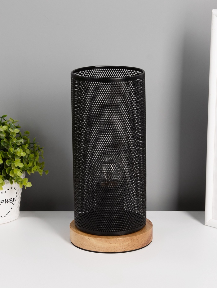 Светильник настольный 21009/1T, 1хE27, 40 Вт, чёрный - Фото 1