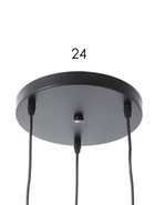 Светильник подвесной 30136/3, 3хE27, 40 Вт, чёрный - фото 68181057