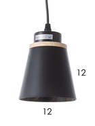 Светильник подвесной 30136/3, 3хE27, 40 Вт, чёрный - фото 68181058