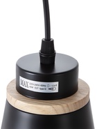 Светильник подвесной 30136/3, 3хE27, 40 Вт, чёрный - фото 68181060