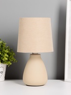 Лампа настольная G32164/1T, 1хE14, 40 Вт, бежевая - фото 68181087