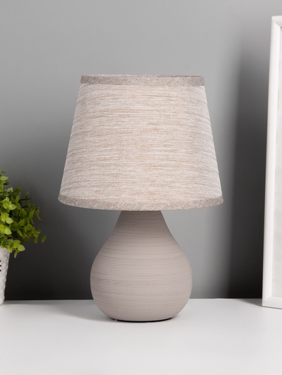 Лампа настольная G32222/1T, 1хE14, 40 Вт, 17×17×25 см, коричневая