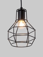 Светильник подвесной G71019/1, 1хE27, 40 Вт, чёрный - Фото 3