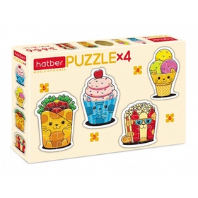 {{photo.Alt || photo.Description || 'УЦЕНКА Пазл фигурный «Котоеда», 4 картинки в 1 коробке, 3,4,5,6 деталей'}}