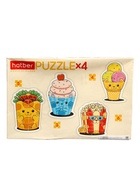 УЦЕНКА Пазл фигурный «Котоеда», 4 картинки в 1 коробке, 3,4,5,6 деталей 10984967