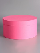 Подарочная круглая коробка, розовая, шляпная, 30×15 см  (артикул 10970577)  большой выбор товаров оптом и в розницу по низким ценам с доставкой