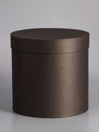 Подарочная шляпная коробка, чёрная, круглая, 23×23 см  (артикул 10970578)  большой выбор товаров оптом и в розницу по низким ценам с доставкой