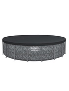 Бассейн каркасный Steel Pro Max, 549×132 см, фильтр-насос, лестница, тент, круглый, 561KC Bestway - Фото 7