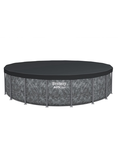 Бассейн каркасный Steel Pro Max, 549×132 см, фильтр-насос, лестница, тент, круглый, 561KC Bestway