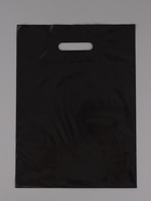 Пакет полиэтиленовый с вырубной ручкой, Чёрный 30-40 См, 60 мкм (комплект 50 шт) - фото 68181231