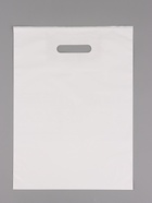 Пакет полиэтиленовый с вырубной ручкой, Белый 30-40 См, 60 мкм (комплект 50 шт) - фото 68181233