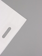 Пакет полиэтиленовый с вырубной ручкой, Белый 30-40 См, 60 мкм (комплект 50 шт) - фото 68181234