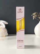 Набор свечей античных, 2,3х 24,5 см, 5 ч, 55 г, 2 штуки, жёлтый - фото 68181287