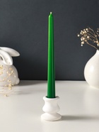 Набор свечей античных, 2,3х 24,5 см, 5 ч, 55 г, 2 штуки, тёмно-зелёный - фото 68181306