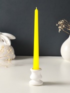 Набор свечей античных, 2,3х 24,5 см, 5 ч, 55 г, 4 штуки, жёлтый - фото 68181314