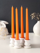 Набор свечей античных, 2,3х 24,5 см, 5 ч, 55 г, 4 штуки, оранжевый - фото 68181321