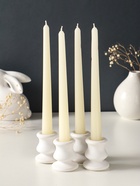 Набор свечей античных, 2,3х 24,5 см, 5 ч, 55 г, 4 штуки, слоновая кость - фото 68181325