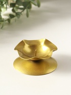 Металлический подсвечник на 1 свечу «Кувшинка», 7.3×3.5 см, под золото - Фото 3