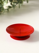 Подсвечник "Лотос" металл 7,5 см, красный - фото 68181389