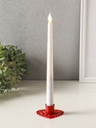 Металлический подсвечник на 1 свечу «Сердечко кружевное», 7×7.8×2.7 см, красный - Фото 1