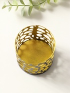 Подсвечник "Цилиндр №2" металл 7,5х7,5х8 см, черный с золотом - фото 68181402