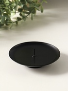 Подсвечник "Чашка на подставке" 10 см, черный - фото 68181418