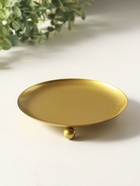 Металлический подсвечник плоский «Чашка на шариках» 14 см, под золото - Фото 3