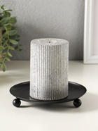 Подсвечник "Чашка на шариках" 14 см, черный - фото 68181428