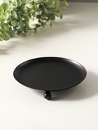 Металлический подсвечник плоский «Чашка на шариках», 14 см, чёрный - Фото 3