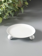 Подсвечник "Чашка на шариках" на 1 свечу, 9 см, белый - фото 68181433