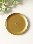 Металлический подсвечник плоский «Чашка», 10 см, под золото - Фото 3