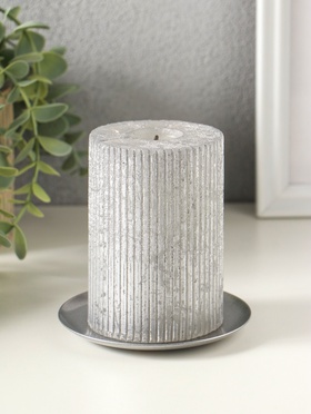 Подсвечник "Чашка" на 1 свечу, 10 см, серебро