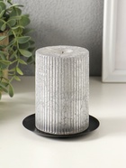 Металлический подсвечник плоский «Чашка», 10 см, чёрный - Фото 1