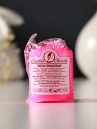 Свеча пеньковая 4х5 см, 7 ч, 47 г, розовый (комплект 3 шт) - фото 68181461