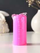 Свеча пеньковая 4х9 см, 11 ч, 90 г, розовый (комплект 2 шт) - фото 68181466