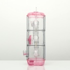 УЦЕНКА Клетка для грызунов с туннелем и наполнением, 32×21×55, см, розовая - Фото 2