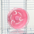 УЦЕНКА Клетка для грызунов с туннелем и наполнением, 32×21×55, см, розовая 10985233