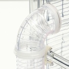 УЦЕНКА Клетка для грызунов с туннелем и наполнением, 32×21×55, см, розовая - Фото 10