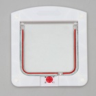 УЦЕНКА Дверь для животных с 4 режимами, проем 15×15.5 см(общ. 22.5×20 см), белая - Фото 1