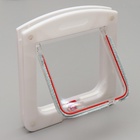 УЦЕНКА Дверь для животных с 4 режимами, проем 15×15.5 см(общ. 22.5×20 см), белая - Фото 2