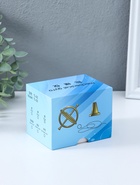 Гироскоп металлический самобалансирующийся на подставке «Маятник - антистресс настольный», чёрный, 7×7×13.2 см - фото 68976013