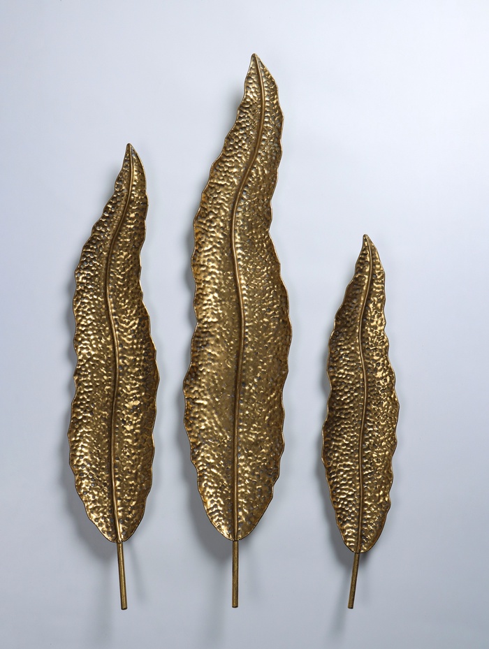 Декор на стену и на стол «Листья. Изгиб», панно, набор 3 шт. - Фото 1