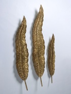 Декор на стену и на стол «Листья. Изгиб», панно, набор 3 шт. - Фото 2