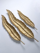 Декор на стену и на стол «Листья. Изгиб», панно, набор 3 шт. - Фото 3