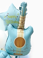 Воздушные шары «Голубая гитара», фольга, латекс, набор 12 шт. - Фото 4